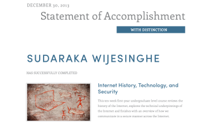 Internet History, Technology, and Security, 30th December 2013
